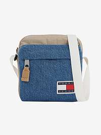 Béžová a modrá pánska crossbody taška Tommy Hilfiger