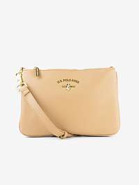 Béžová crossbody kabelka U.S. Polo Assn. Stanford Doub.