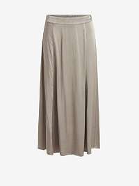 Béžová dámská dlouhá plisovaná sukně VILA Nysitta