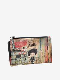Béžová dámska veľká peňaženka so vzorom Anekke City Art