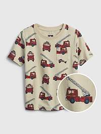 Béžové chlapčenské tričko hasič GAP