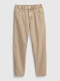 Béžové dievčenské džínsy GAP Washwell