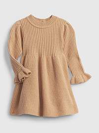Béžové dievčenské pletené šaty GAP dress