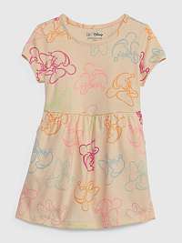 Béžové dievčenské šaty Disney a Minnie GAP