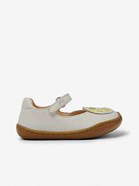 Béžové dievčenské vzorované kožené sandále Camper