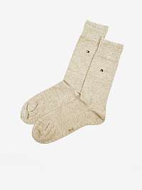 Béžové pánske ponožky Tommy Hilfiger Sock Classic 2P