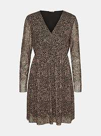 Béžové šaty s leopardím vzorom Noisy May Lesly