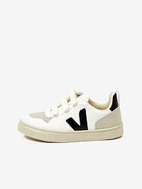 Béžovo-biele detské topánky Veja