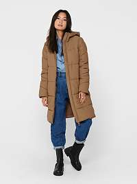 Béžový zimný kabát ONLY Sienna