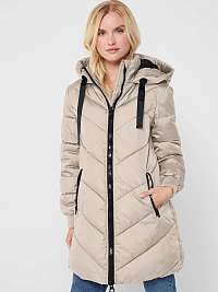 Béžový zimný prešívaný kabát JDY Skylar