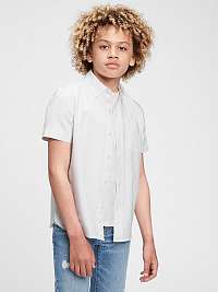 Biela chlapčenská košeľa GAP Oxford