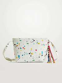 Biela dámska crossbody kabelka Desigual Vintasplatter Calpe