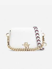 Biela dámska malá crossbody kabelka s ozdobnými detailmi Tommy Hilfiger