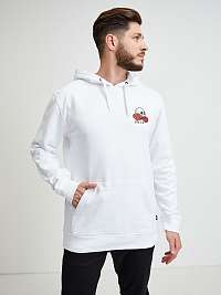 Biela pánska mikina s potlačou na chrbte Vans Rose Bed