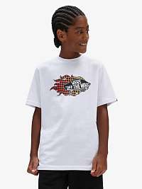Biele chlapčenské tričko s potlačou VANS