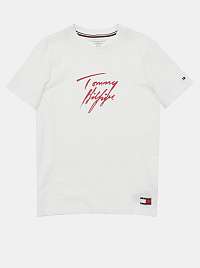 biele chlapčenské tričko Tommy Hilfiger SS TEE 