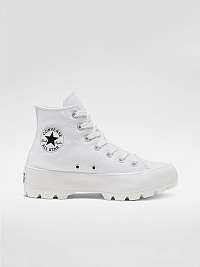 Biele dámske členkové tenisky Converse Chuck Taylor Lugged