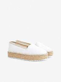 Biele dámske espadrilky na platforme Tommy Hilfiger
