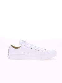 Biele dámske kožené tenisky Converse Chuck Taylor All Star