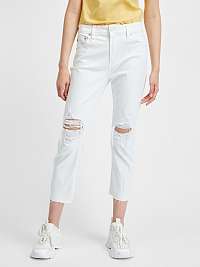 Biele dámske slim fit džínsy GAP