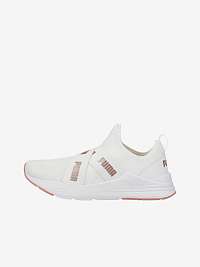 Biele dámske tenisky Puma Wired Run Slipon Slip On