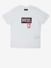 Biele dievčenské tričko Diesel