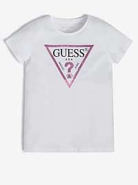 Biele dievčenské tričko Guess