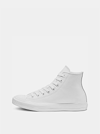 Biele kožené členkové tenisky Converse Chuck Taylor All Star U