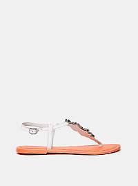 Biele kožené sandále Dorothy Perkins