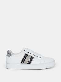 Biele tenisky s ozdobnými detailmi Dorothy Perkins