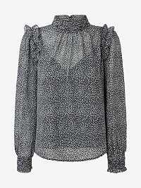 Bielo-čierna dámska vzorovaná blúzka Pepe Jeans Anais