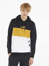 Bielo-čierna pánska mikina Puma Ess+ Colorblock FL