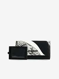 Bielo-čierna peňaženka Desigual Patch Psico Snake Mariona