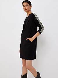 Bielo-čierne dámske svetrové šaty Liu Jo