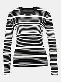 Bielo-čierny pruhovaný ľahký sveter ONLY Natalia