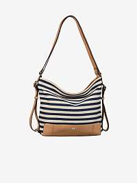 Bielo-modrá pruhovaná crossbody kabelka/batoh Tom Tailor Nia