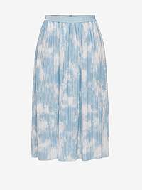 Bielo-modrá vzorovaná plisovaná sukňa ONLY Sky