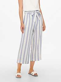 Bielo-modré pruhované culottes s kravatou a plátnom ONLY Caro