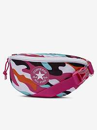 Bielo-ružová unisex ľadvinka Converse Sling Pack Print