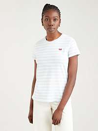 Bielo-svetlomodré dámske pruhované tričko Levi's®