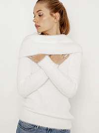 Biely sveter s limcom CAMAIEU