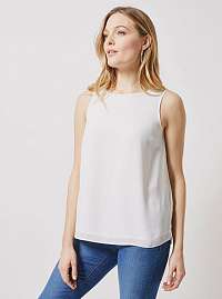 Biely top s prestrihom na chrbte Dorothy Perkins