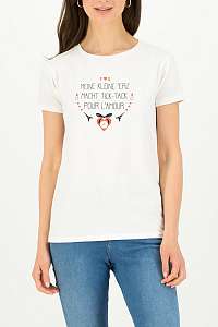Blutsgeschwister biele tričko Tic Tac Tee Simply White