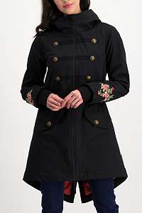 Blutsgeschwister čierny kabát Dorothy Souvenir Parka Black Twister - L