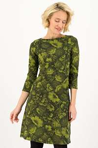 Blutsgeschwister khaki šaty Home Sweet Robe Wildwood Flowers