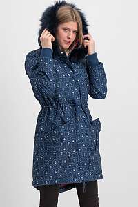 Blutsgeschwister modrý zimný kabát Winter Wonder Woods Parka Ahoi Anchor