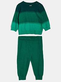 Body, overaly, sety - Baby set sveter a nohavice Zelená