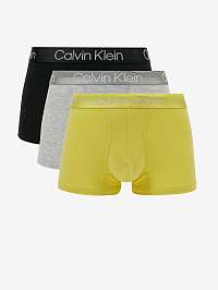 Boxerky pre mužov Calvin Klein - čierna, sivá, žltá