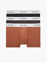 Boxerky pre mužov Calvin Klein Underwear - hnedá, čierna