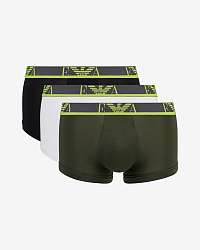 Boxerky pre mužov Emporio Armani - čierna, zelená, biela